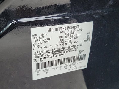 2019 Lincoln Nautilus Reserve