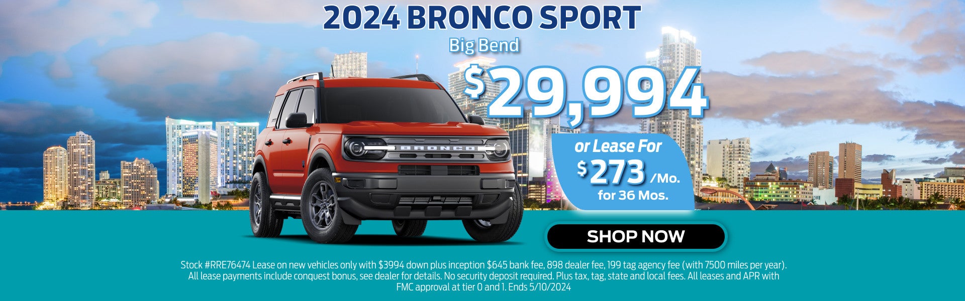 2024 Bronco Sport Lease Offer