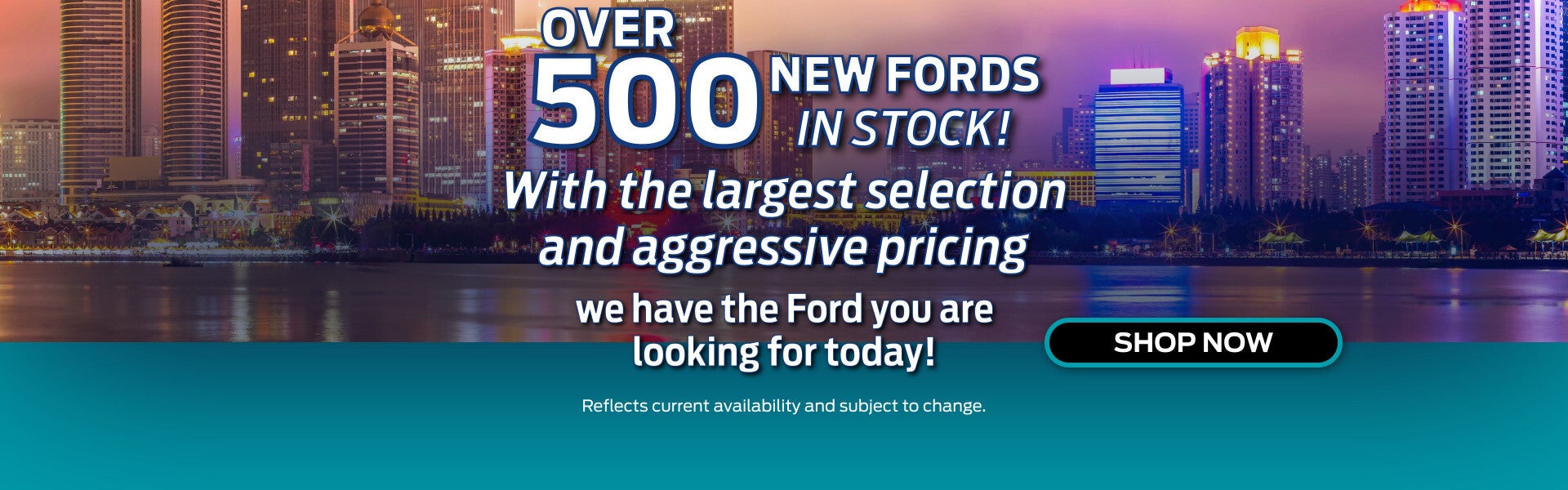 Over 500 vehicles in stock