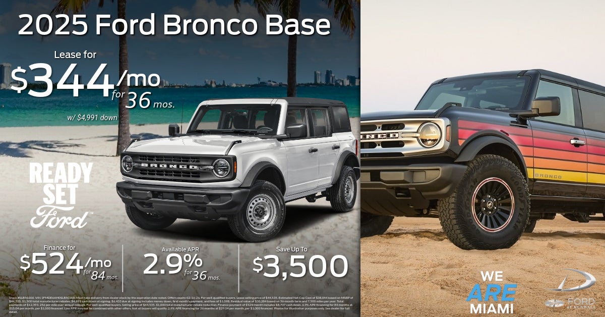 New Ford Bronco Special Offer