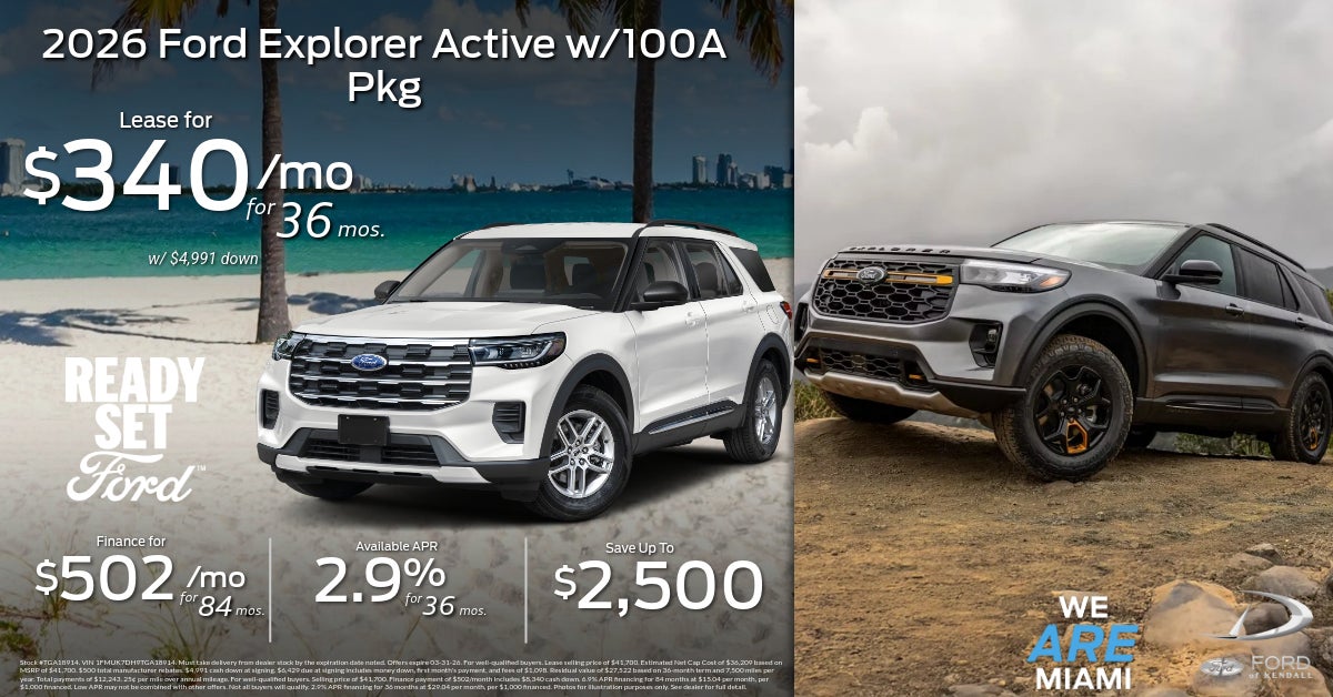 New Ford Explorer Special Offer