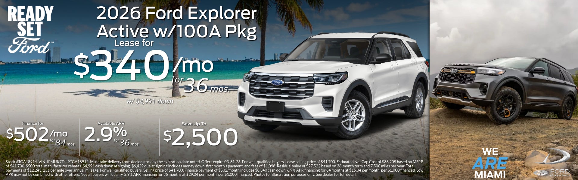 New Ford Explorer Special Offer