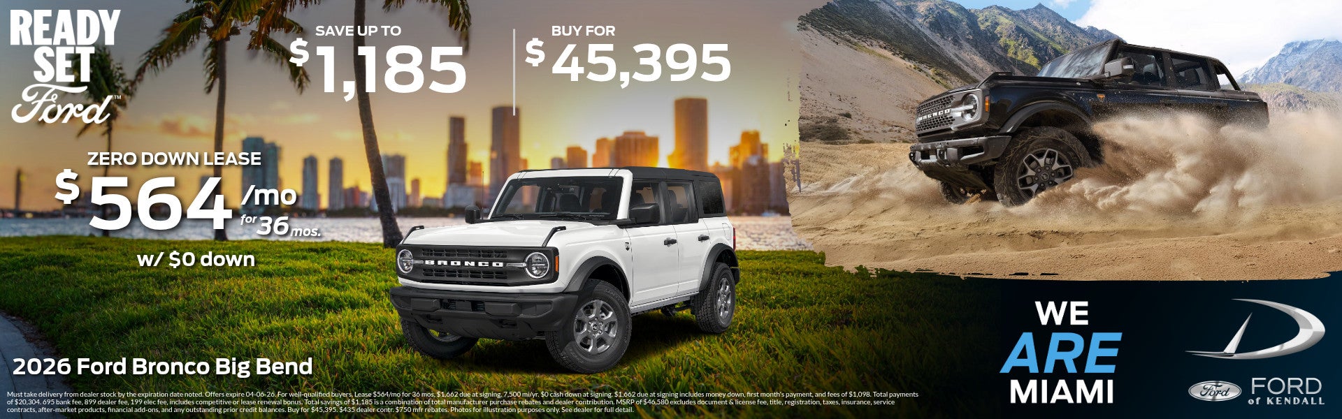 New Ford Bronco Special Offers