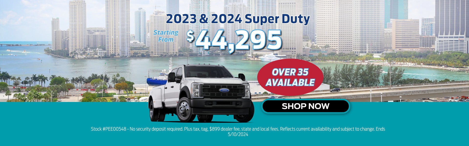 2023 and 2024 Super Duty, starting from $44,295